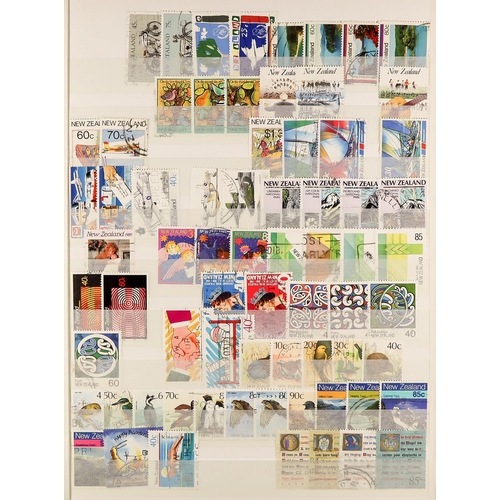 895 - NEW ZEALAND 1937 - 1999 USED COLLECTION extensive, on protective pages, chiefly sets but also semi-s... 