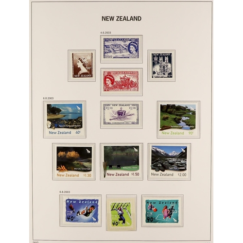 896 - NEW ZEALAND 1967 - 2016 NEAR-COMPLETE COLLECTION in 5 SG Luxe hingeless albums (in slipcases) to 201... 