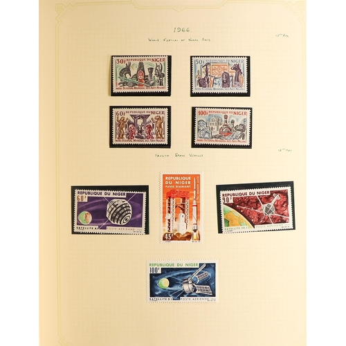 901 - NIGER 1921 - 1974 MINT / NEVER HINGED MINT collection in album, postage issues near- complete (Yvert... 