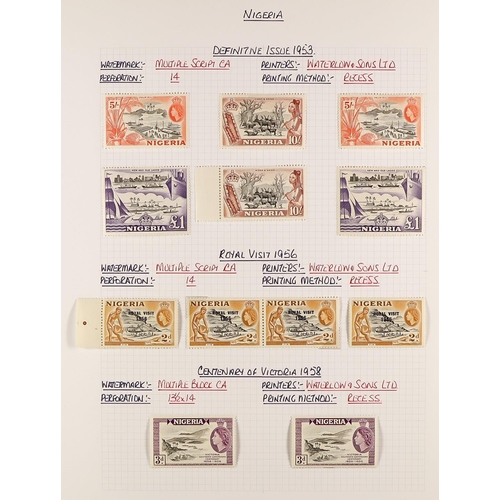 911 - NIGERIA 1953 - 1999 MINT COLLECTION in album, sets, some semi-specialisation, Briafra stamps, etc (5... 