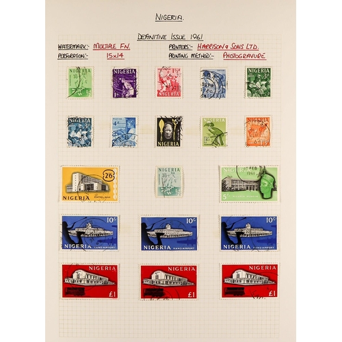 912 - NIGERIA 1953 - 2008 EXTENSIVE USED COLLECTION in a well-filled album, of stamps & miniature sheets, ... 