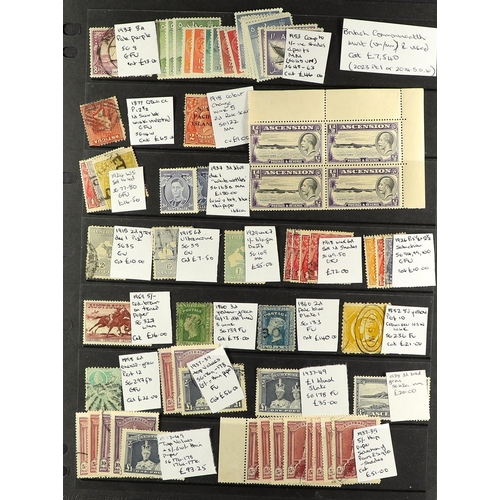 92 - BRITISH COMMONWEALTH Mostly late 19th Century to 1970's mint (some never hinged) and used stamps on ... 