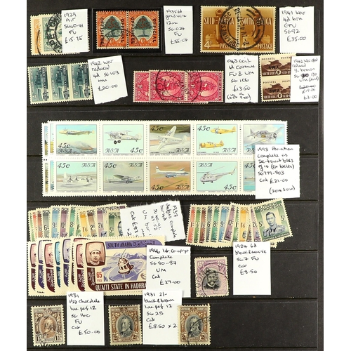 92 - BRITISH COMMONWEALTH Mostly late 19th Century to 1970's mint (some never hinged) and used stamps on ... 