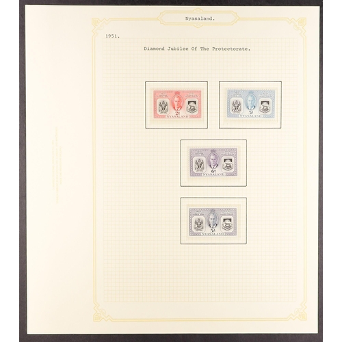 929 - NYASALAND 1937 - 1951 COMPLETE COLLECTION of mint / never hinged mint, note 1938-44 set with 5s (4, ... 