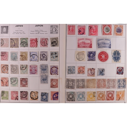 93 - 1840-1920 'OLDE TYME' COLLECTION in three Triumph albums, plus 1896 large ancient sparsely filled pr... 