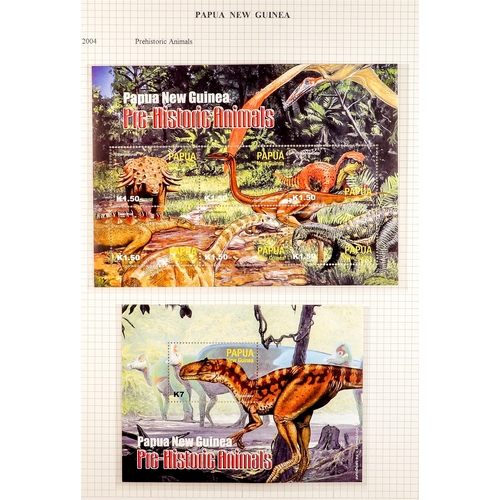 937 - PAPUA NEW GUINEA 1990 - 2006 NEAR- COMPLETE COLLECTION of never hinged mint sets & miniature sheets ... 