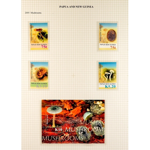 937 - PAPUA NEW GUINEA 1990 - 2006 NEAR- COMPLETE COLLECTION of never hinged mint sets & miniature sheets ... 