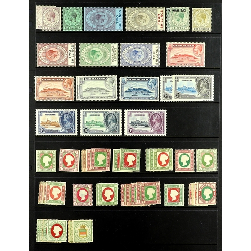 94 - BRITISH EUROPE COLLECTION of 400+ mint stamps spanning 1880 - 1935 on protective pages, note Cyprus ... 