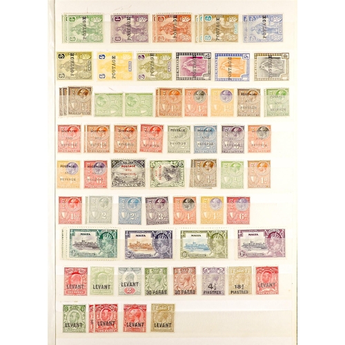 94 - BRITISH EUROPE COLLECTION of 400+ mint stamps spanning 1880 - 1935 on protective pages, note Cyprus ... 