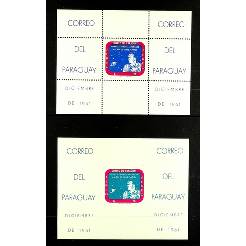 949 - PARAGUAY 1960 - 1969 NEVER HINGED MINT COLLECTION on protective pages in binder, sets & m/sheet's, n... 