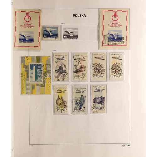 951 - POLAND 1944 - 1959 USED COLLECTION in a hingeless Davo Polska album, chiefly complete sets & miniatu... 