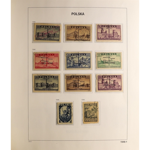 951 - POLAND 1944 - 1959 USED COLLECTION in a hingeless Davo Polska album, chiefly complete sets & miniatu... 