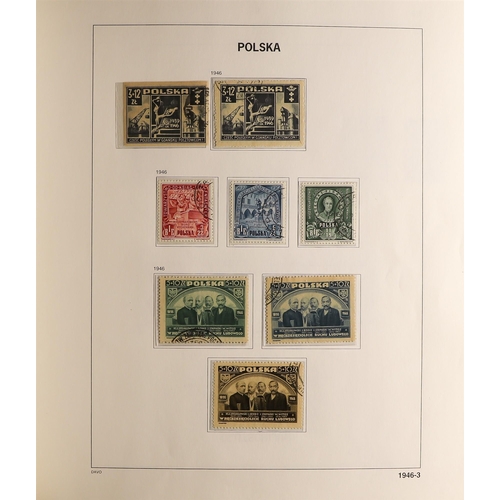 951 - POLAND 1944 - 1959 USED COLLECTION in a hingeless Davo Polska album, chiefly complete sets & miniatu... 