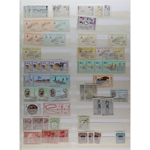 954 - PORTUGUESE COLONIES COLLECTION/ACCUMULATION 19th Century to 1990's mint & used stamps in albums, sto... 