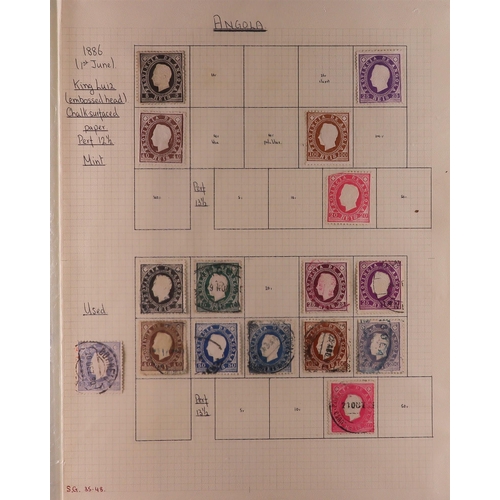 954 - PORTUGUESE COLONIES COLLECTION/ACCUMULATION 19th Century to 1990's mint & used stamps in albums, sto... 