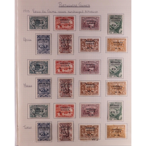 954 - PORTUGUESE COLONIES COLLECTION/ACCUMULATION 19th Century to 1990's mint & used stamps in albums, sto... 