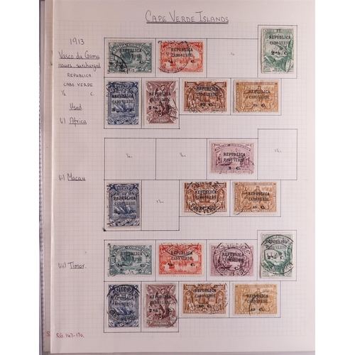 954 - PORTUGUESE COLONIES COLLECTION/ACCUMULATION 19th Century to 1990's mint & used stamps in albums, sto... 