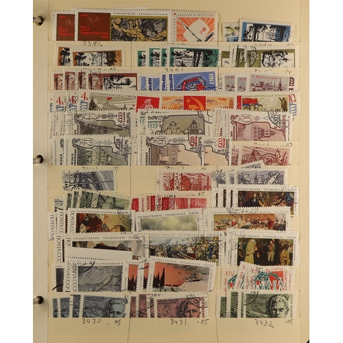 966 - RUSSIA 1860's - 1990's DEALERS STOCK IN 6 BINDERS. An extensive holding of 10,000+ mostly used stamp... 