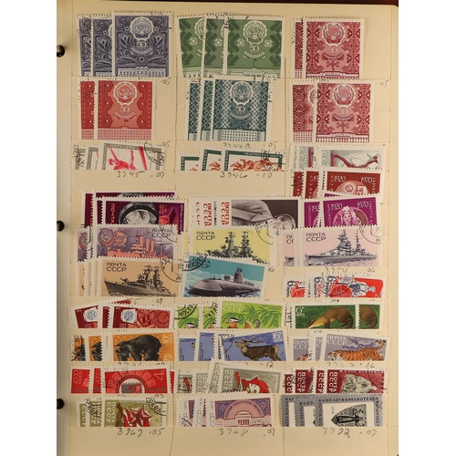 966 - RUSSIA 1860's - 1990's DEALERS STOCK IN 6 BINDERS. An extensive holding of 10,000+ mostly used stamp... 