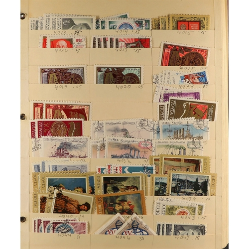 966 - RUSSIA 1860's - 1990's DEALERS STOCK IN 6 BINDERS. An extensive holding of 10,000+ mostly used stamp... 