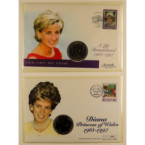 98 - DIANA PRINCESS OF WALES 1997-2001 world collection of never hinged mint stamps & mini-sheets and com... 