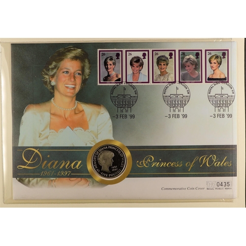 98 - DIANA PRINCESS OF WALES 1997-2001 world collection of never hinged mint stamps & mini-sheets and com... 