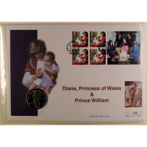 98 - DIANA PRINCESS OF WALES 1997-2001 world collection of never hinged mint stamps & mini-sheets and com... 