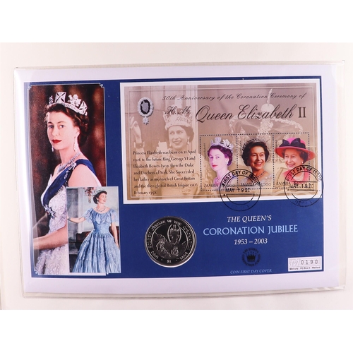 14 - COIN COVERS Several collections in 6 albums of Mercury coin covers - The Royal Family 1996-2006 in 1... 