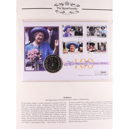 14 - COIN COVERS Several collections in 6 albums of Mercury coin covers - The Royal Family 1996-2006 in 1... 