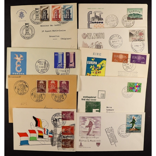 41 - EUROPA 1949 - 2013 never hinged mint stamps and sheetlets in 9 Davo albums, also 100's First Day Cov... 