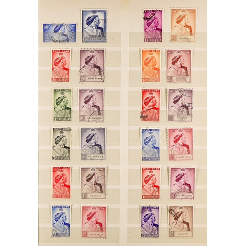 54 - 1948 ROYAL SILVER WEDDING complete Omnibus series, very fine used (138 stamps) Lot 54 [c]