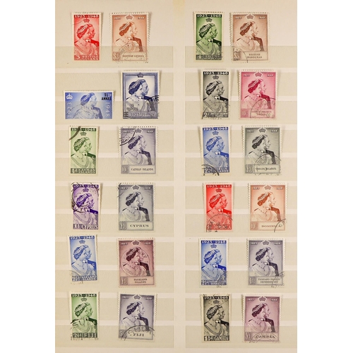 54 - 1948 ROYAL SILVER WEDDING complete Omnibus series, very fine used (138 stamps) Lot 54 [c]