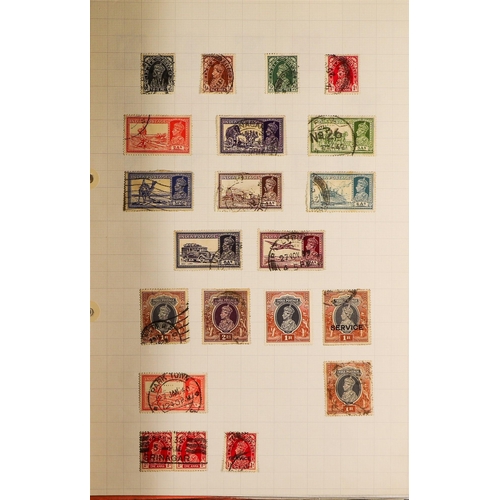 68 - COMMONWEALTH IN 4 ALBUMS. All periods mint & used (mostly used) Aden to Uganda collection in 4 home-... 