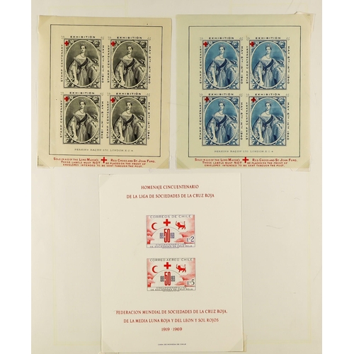 70 - RED CROSS / RED CRESCENT COLLECTION of mint / never hinged mint & used stamps, miniature sheets, boo... 