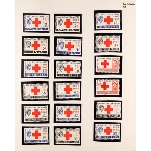 70 - RED CROSS / RED CRESCENT COLLECTION of mint / never hinged mint & used stamps, miniature sheets, boo... 