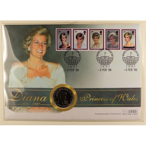 98 - DIANA PRINCESS OF WALES 1997-2001 world collection of never hinged mint stamps & mini-sheets and com... 