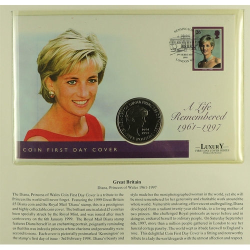 98 - DIANA PRINCESS OF WALES 1997-2001 world collection of never hinged mint stamps & mini-sheets and com... 