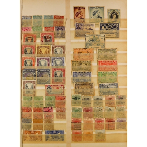 131 - COMMONWEALTH CARTON with various albums & stock books, note Canada, India, New Zealand & general Com... 