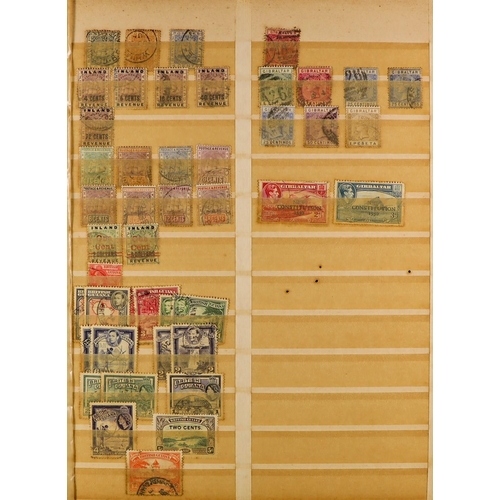 131 - COMMONWEALTH CARTON with various albums & stock books, note Canada, India, New Zealand & general Com... 