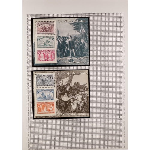 134 - 'STAMPS ON STAMPS' TOPICAL COLLECTION of 1400+ chiefly never hinged mint stamps & 200+ miniature she... 