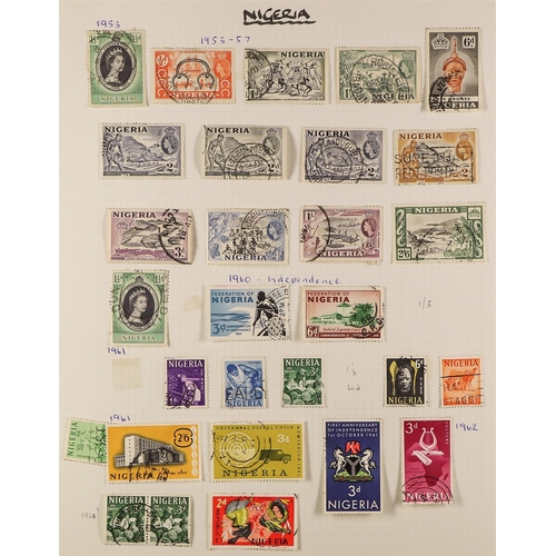 158 - COMMONWEALTH QEII COLLECTION with several 1000's of mint / much never hinged and used stamps in 3 al... 