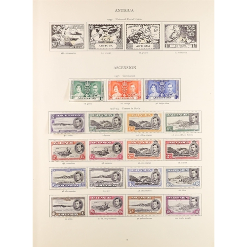 179 - COMMONWEALTH - ATLANTIC ISLANDS mint collection of KGVI stamps on pages from the SG KGVI 'Crown' alb... 