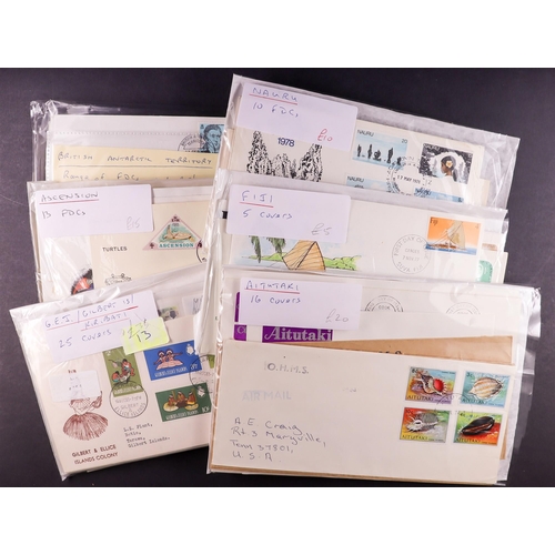 183 - COMMONWEALTH COVERS assortment of 200+ chiefly First Day Covers, some commercial covers, sorted into... 