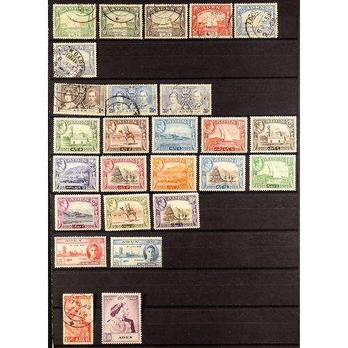 223 - ADEN 1937 - 1967 COLLECTION WITH STATES on protective pages, chiefly mint sets, note 1939-48 set, 19... 