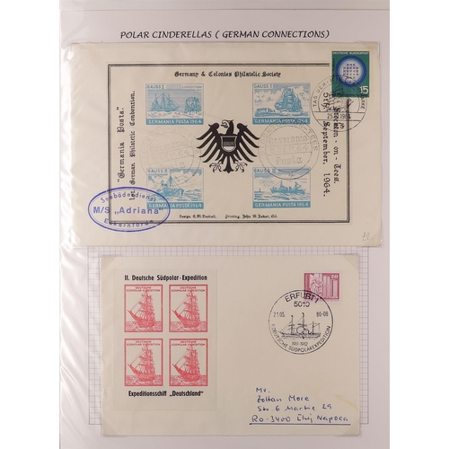 230 - ANTARCTIC/ARCTIC GERMAN ANTARCTIC Collection of 1978 - 2001 covers with postcards, labels etc, writt... 