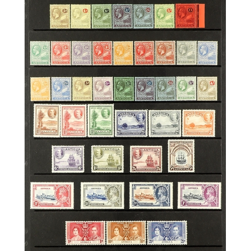 232 - ANTIGUA & BARBUDA 1882 - 1951 MINT COLLECTION on protective pages, note 1903-07 set, 1908-17 set, 19... 