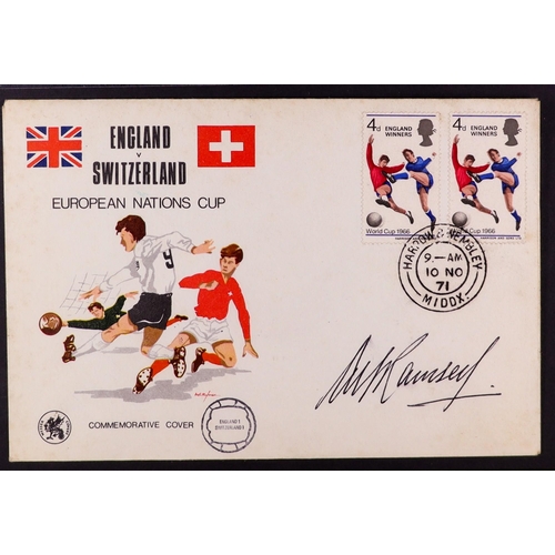 10 - ALF RAMSEY 1971 commemorative cover signed by famous footballer Alf Ramsey. Lot 10 [c]