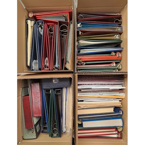 105 - EMPTY ALBUMS, BINDERS & STOCKBOOKS Includes various ring albums, spring-back binders & albums incl S... 