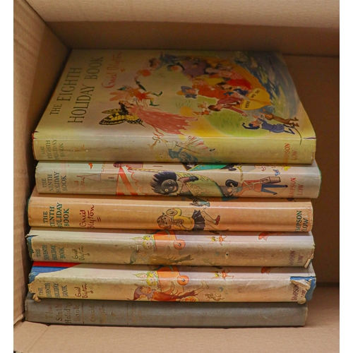 107 - ENID BLYTON HOLIDAY BOOKS Comprises on 6th (1951 without dust jacket), 7th x2 (one with dust jacket,... 