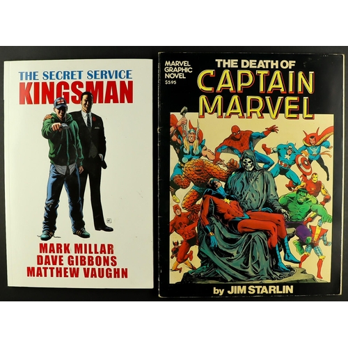 135 - GRAPHIC NOVELS. Includes 'The Death of Captain Marvel', 'The Shadow Glass' (2-6), CSI x7, 'ETC' (boo... 